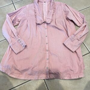 Free People Pink Blouse
